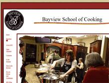 Tablet Screenshot of bayviewschoolofcooking.com